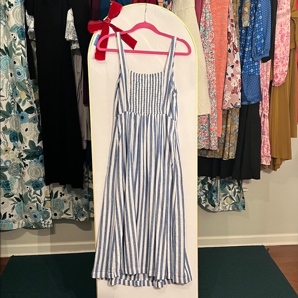 Blue and White Striped Old Navy Dress - Picture 5 of 6